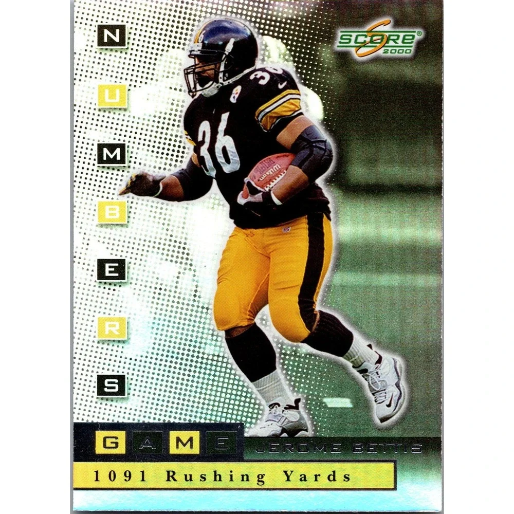 2000 Score - Numbers Game Jerome Bettis #NG22 Silver‎ /1091